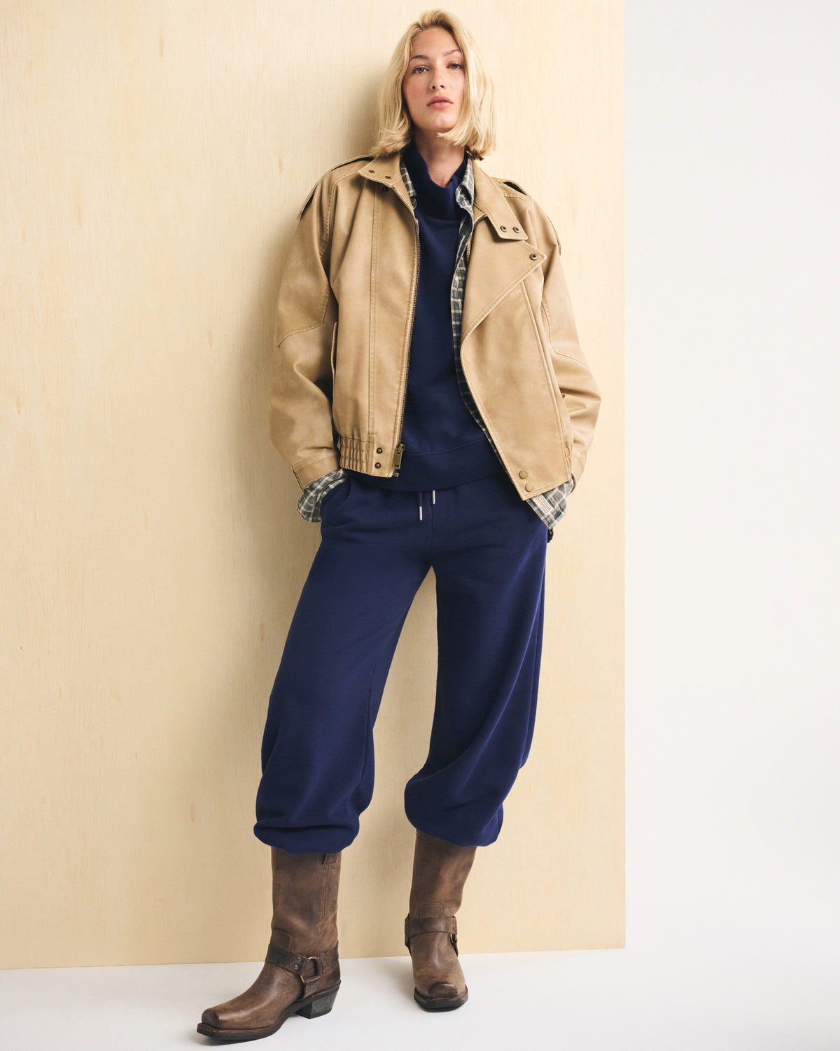 Abercrombie Sunday Oversized Funnel Neck Sweatshirt