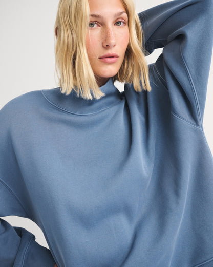 Abercrombie Sunday Oversized Funnel Neck Sweatshirt