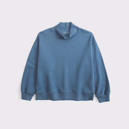 Abercrombie Sunday Oversized Funnel Neck Sweatshirt