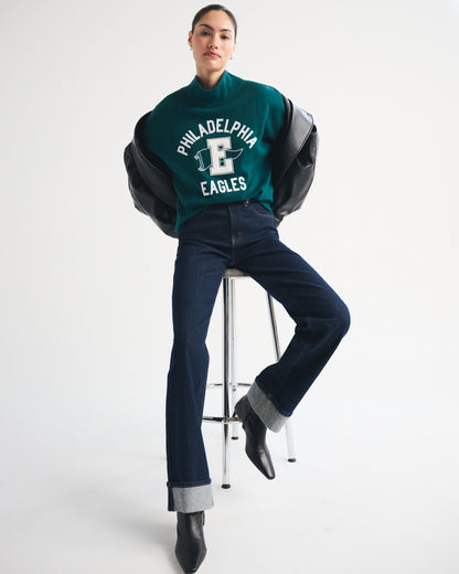Abercrombie NFL Kansas City Chiefs Funnel-Neck Sweatshirt