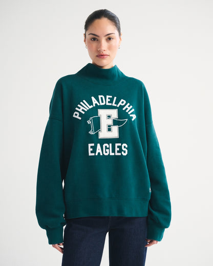 Abercrombie NFL Kansas City Chiefs Funnel-Neck Sweatshirt