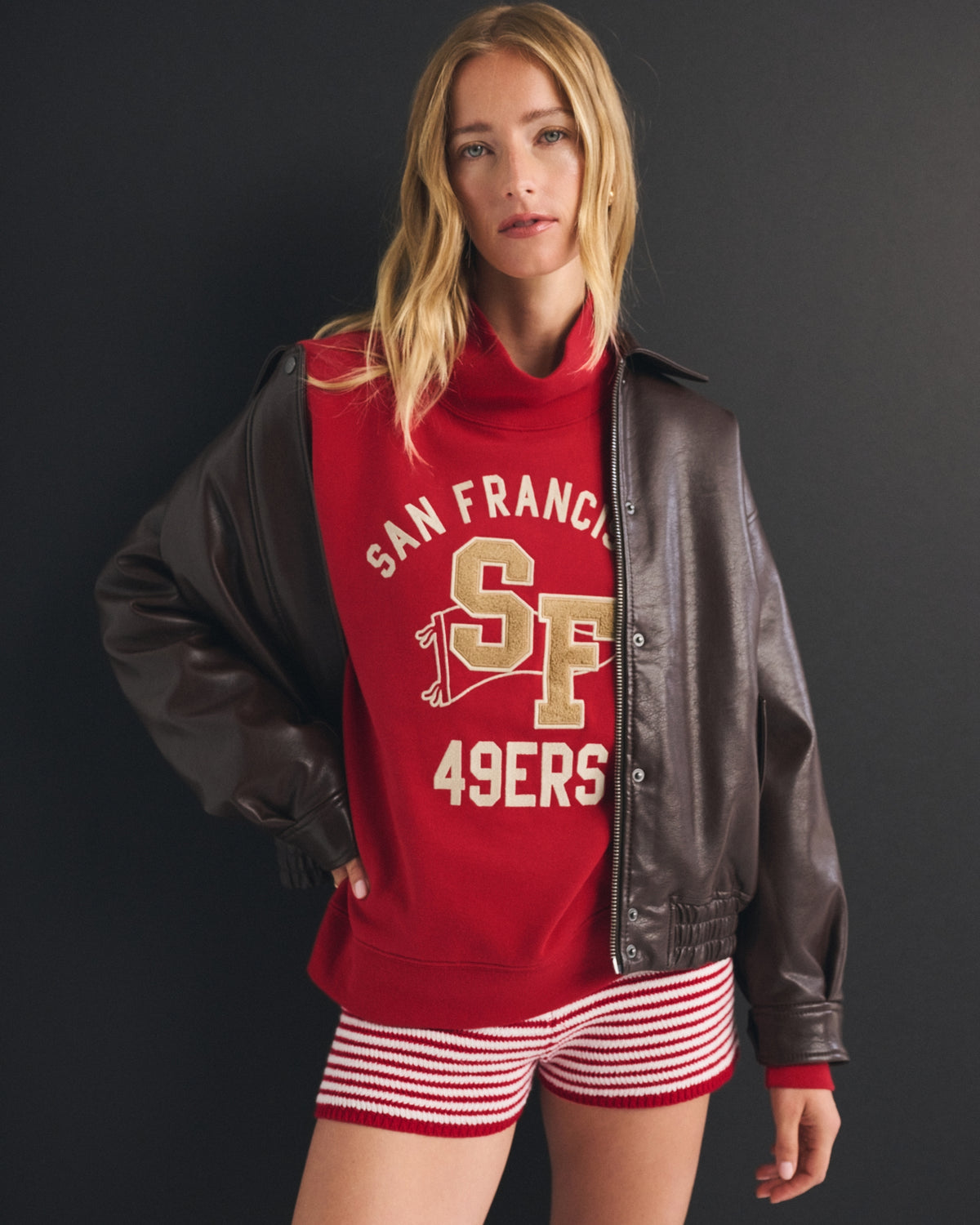 Abercrombie NFL Kansas City Chiefs Funnel-Neck Sweatshirt