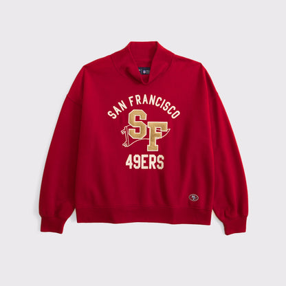 Abercrombie NFL Kansas City Chiefs Funnel-Neck Sweatshirt
