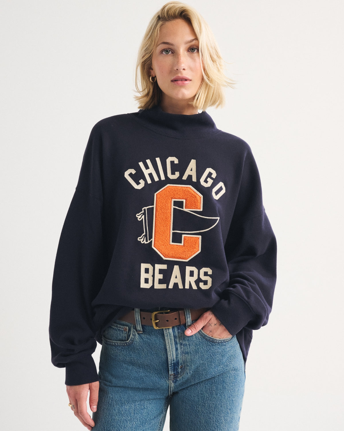 Abercrombie NFL Kansas City Chiefs Funnel-Neck Sweatshirt