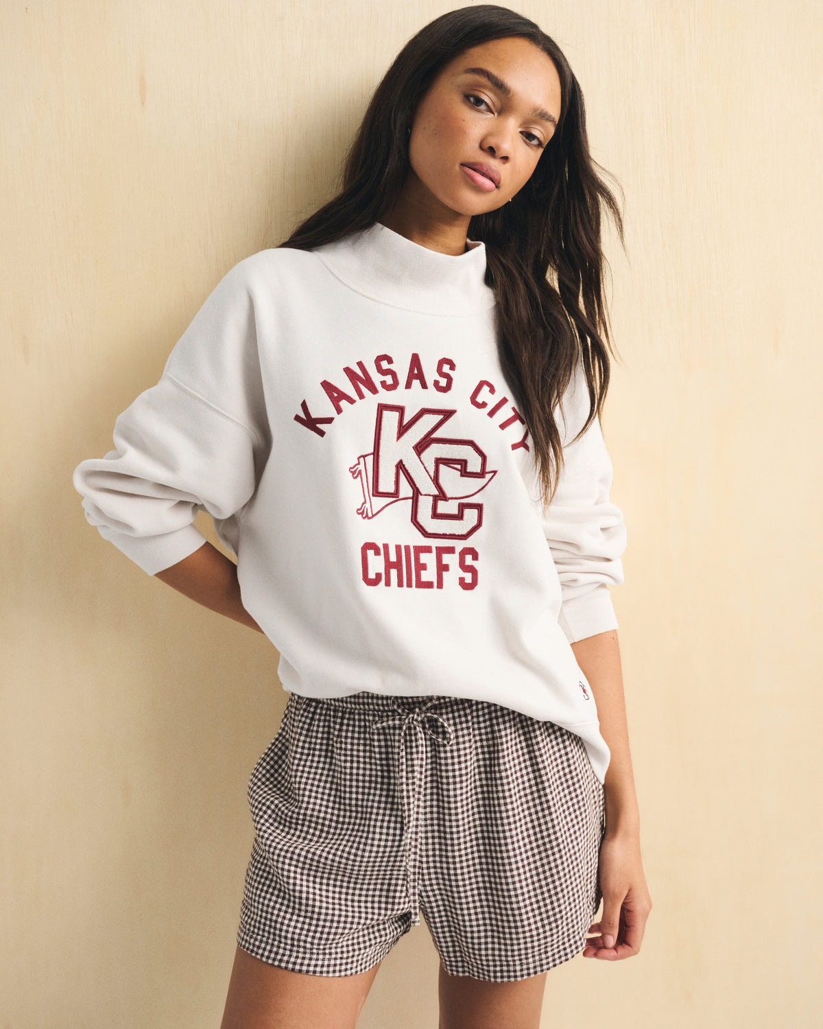 Abercrombie NFL Kansas City Chiefs Funnel-Neck Sweatshirt