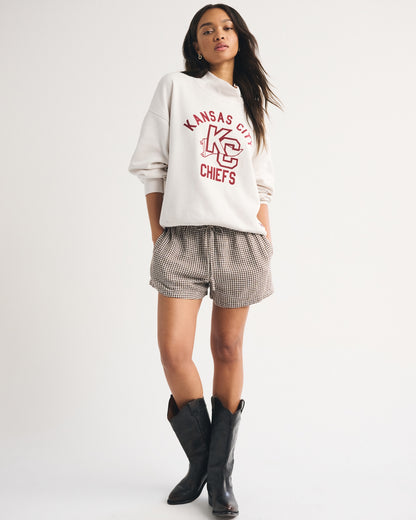 Abercrombie NFL Kansas City Chiefs Funnel-Neck Sweatshirt