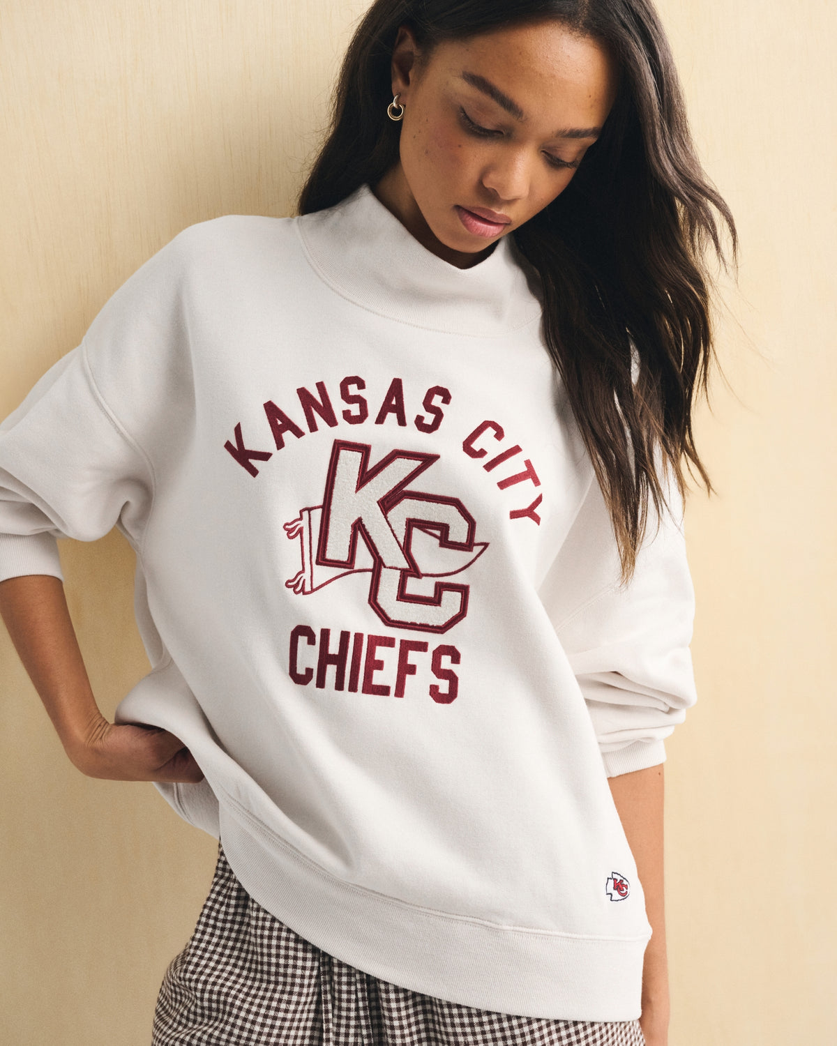 Abercrombie NFL Kansas City Chiefs Funnel-Neck Sweatshirt