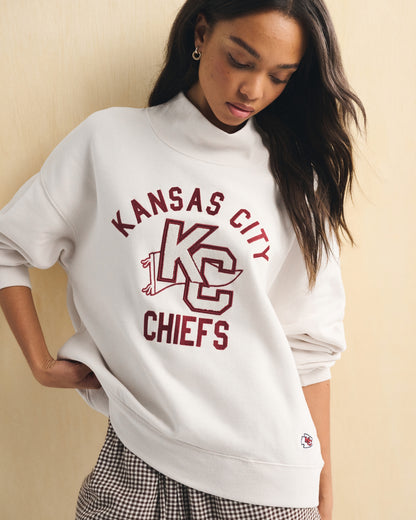 Abercrombie NFL Kansas City Chiefs Funnel-Neck Sweatshirt