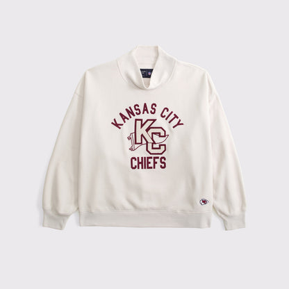 Abercrombie NFL Kansas City Chiefs Funnel-Neck Sweatshirt
