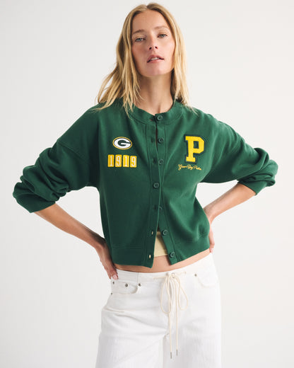 Abercrombie Cincinnati Bengals Sunday Shrunken Cardigan