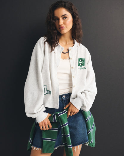 Abercrombie Cincinnati Bengals Sunday Shrunken Cardigan