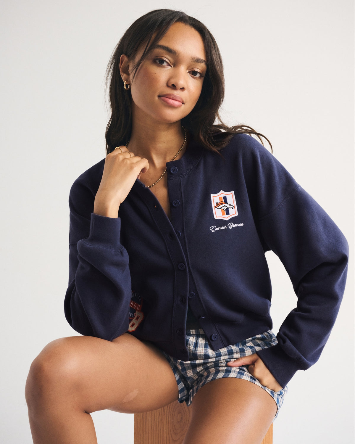Abercrombie Cincinnati Bengals Sunday Shrunken Cardigan