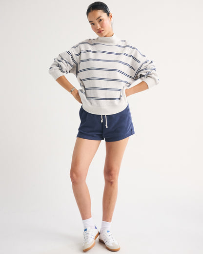 Abercrombie Sunday Oversized Funnel Neck Sweatshirt