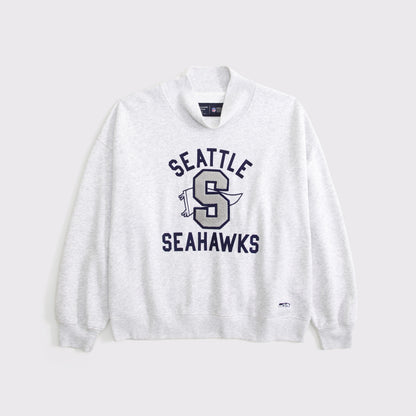 Abercrombie NFL Kansas City Chiefs Funnel-Neck Sweatshirt
