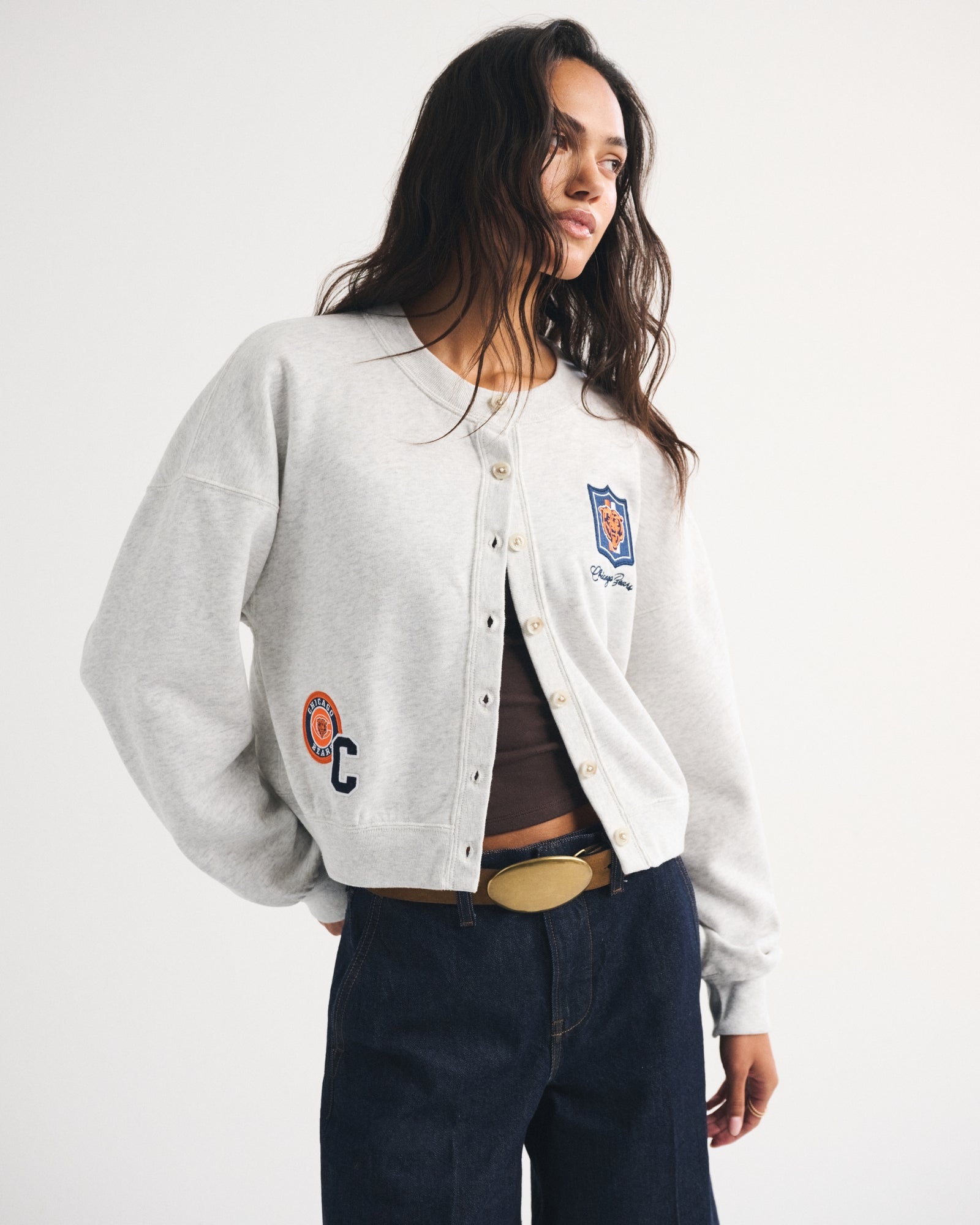 Abercrombie Cincinnati Bengals Sunday Shrunken Cardigan
