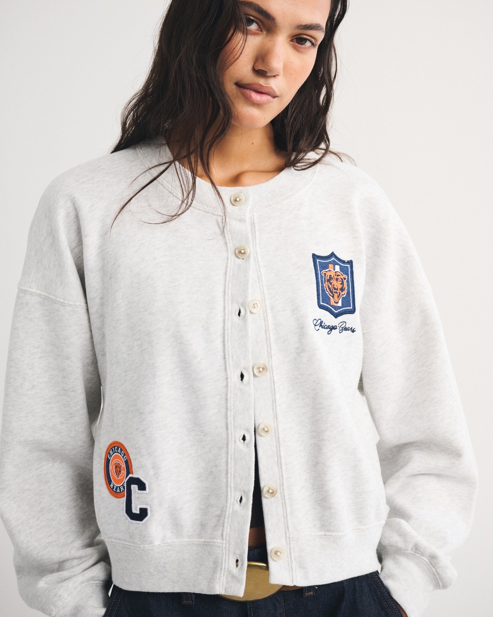 Abercrombie Cincinnati Bengals Sunday Shrunken Cardigan
