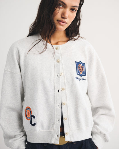 Abercrombie Cincinnati Bengals Sunday Shrunken Cardigan