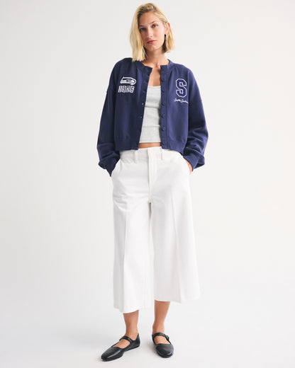 Abercrombie Cincinnati Bengals Sunday Shrunken Cardigan