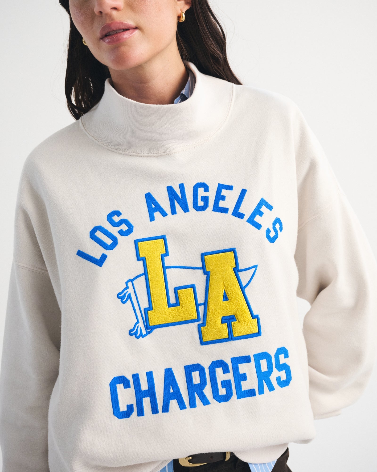 Abercrombie NFL Kansas City Chiefs Funnel-Neck Sweatshirt