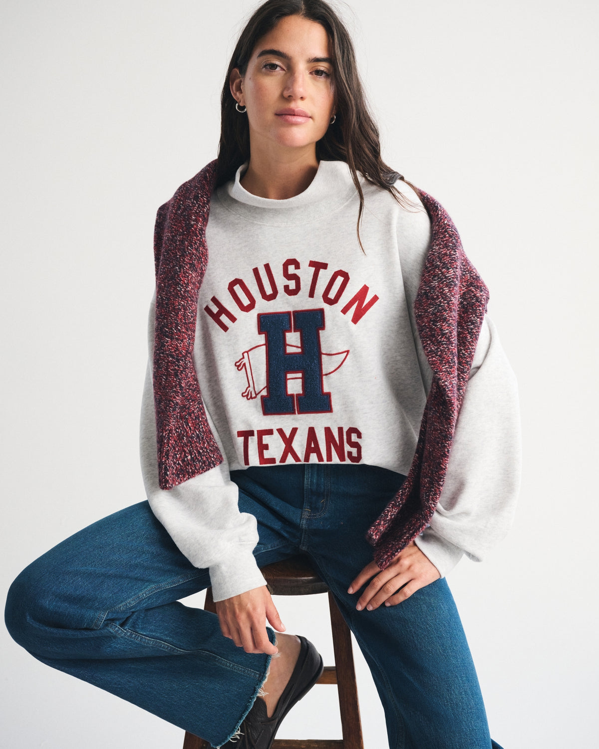 Abercrombie NFL Kansas City Chiefs Funnel-Neck Sweatshirt
