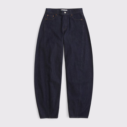 Abercrombie High Rise Ultra Barrel Jean