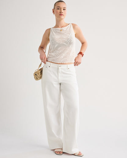 Abercrombie Curve Love Low Rise Ultra Loose Cuffed Hem Jean