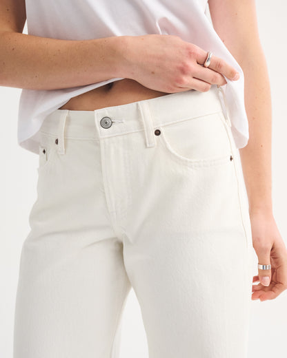 Abercrombie Low Rise Ultra Loose Cuffed Hem Jean