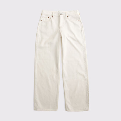 Abercrombie Curve Love Low Rise Ultra Loose Cuffed Hem Jean