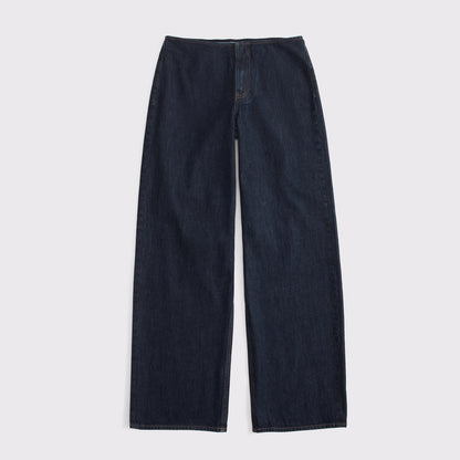 Abercrombie Clean Waist Low Rise Ultra Loose Jean