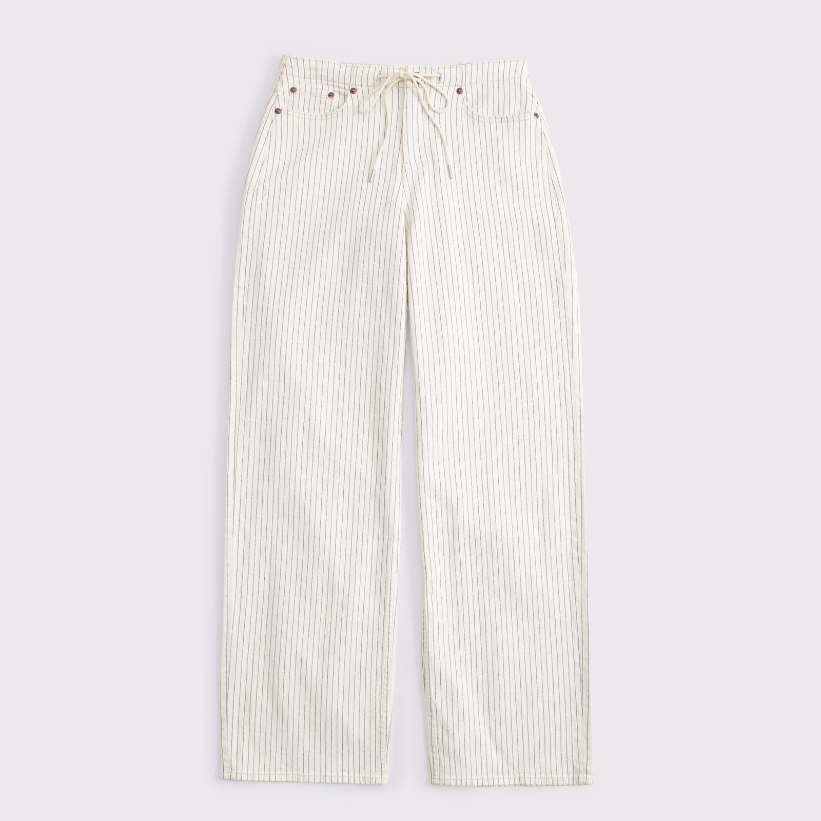 Abercrombie Curve Love Linen-Blend Low Rise Ultra Loose Drawstring Jean