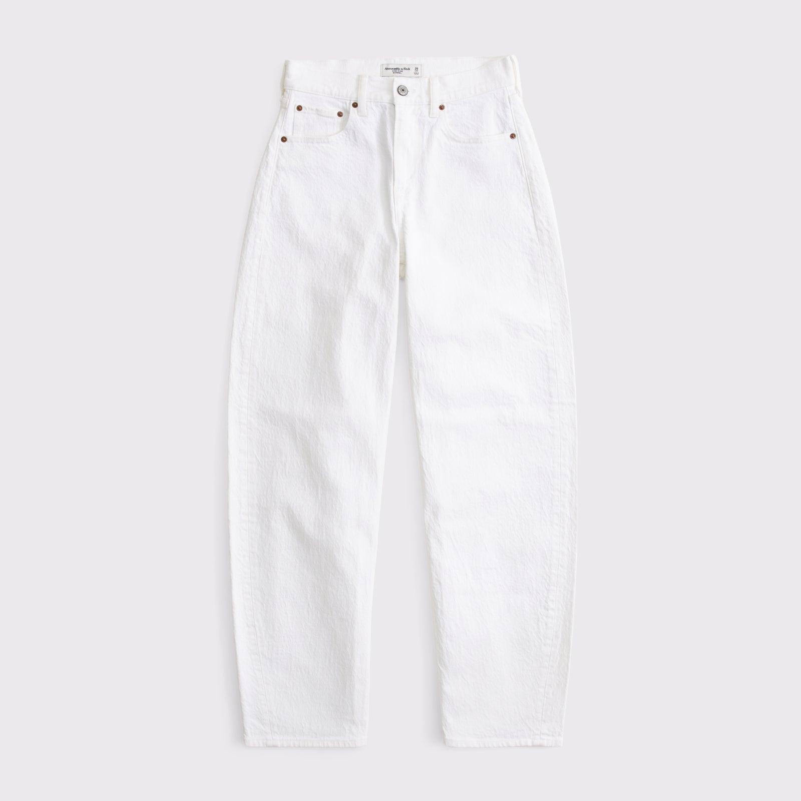 Abercrombie High Rise Barrel Jean