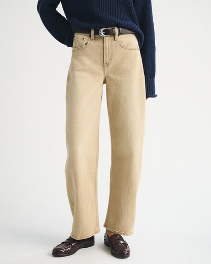 Abercrombie High Rise Barrel Jean