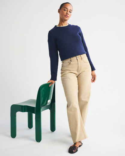 Abercrombie Curve Love High Rise Barrel Jean
