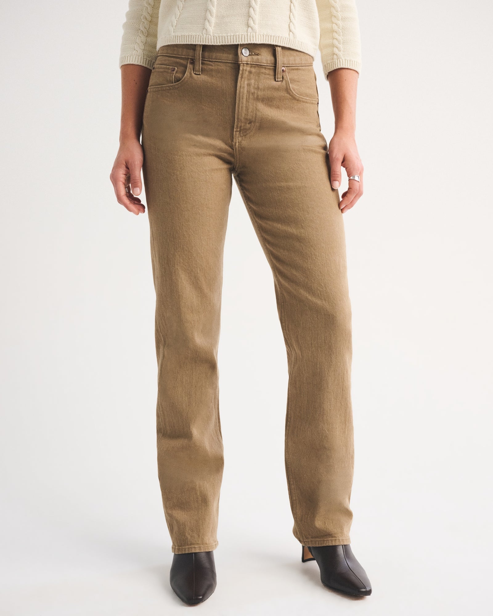 Abercrombie High Rise 90s Straight Jean