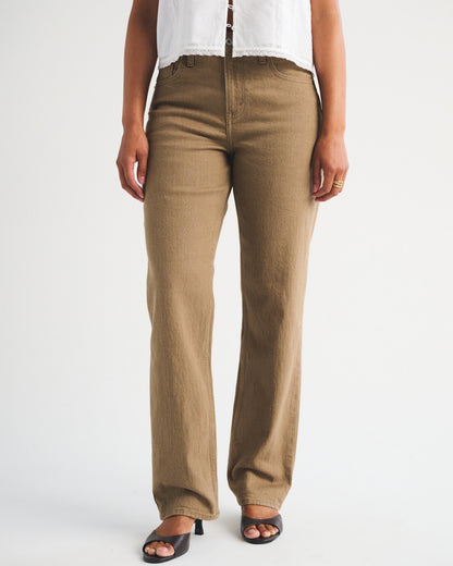 Abercrombie Curve Love High Rise 90s Straight Jean