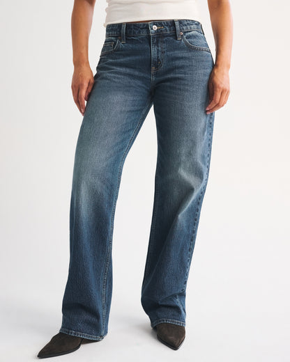 Abercrombie Curve Love Low Rise 90s Relaxed Jean