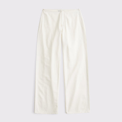 Abercrombie Clean Waist Low Rise Ultra Loose Jean