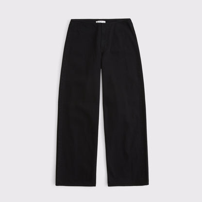 Abercrombie Clean Waist Low Rise Ultra Loose Jean