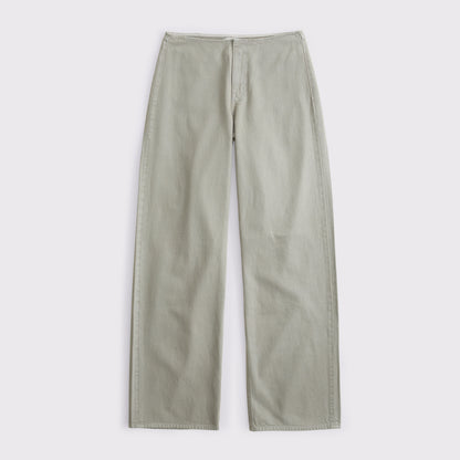 Abercrombie Clean Waist Low Rise Ultra Loose Jean