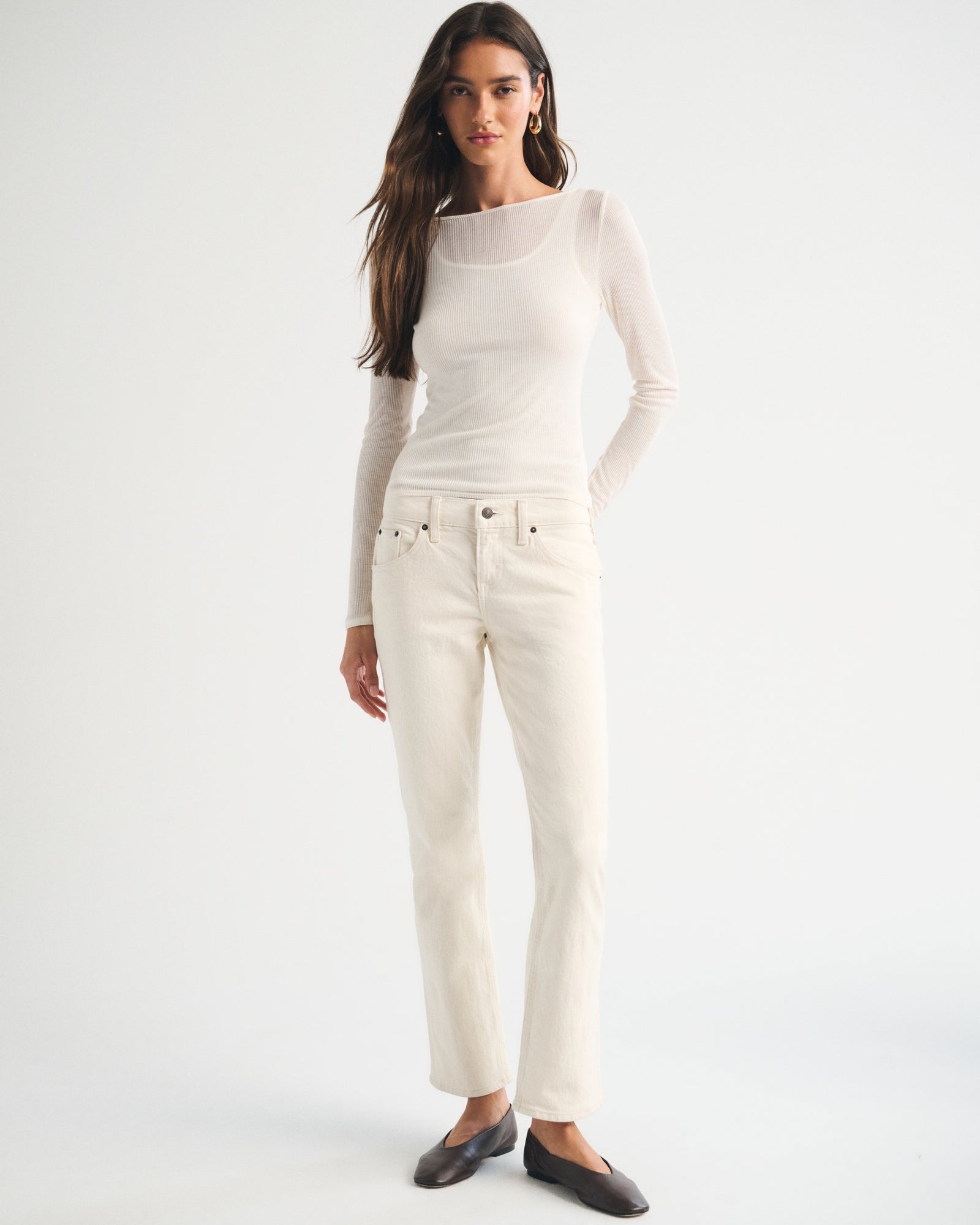 Abercrombie Low Rise Kick Flare Jean