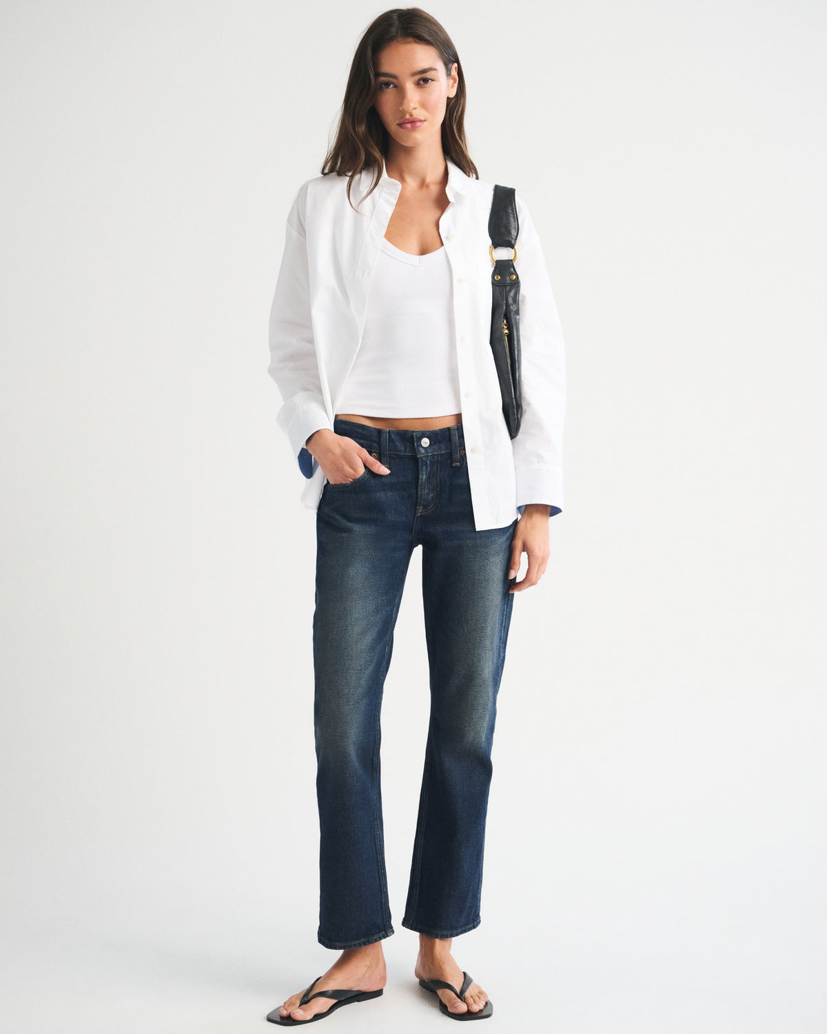 Abercrombie Low Rise Kick Flare Jean
