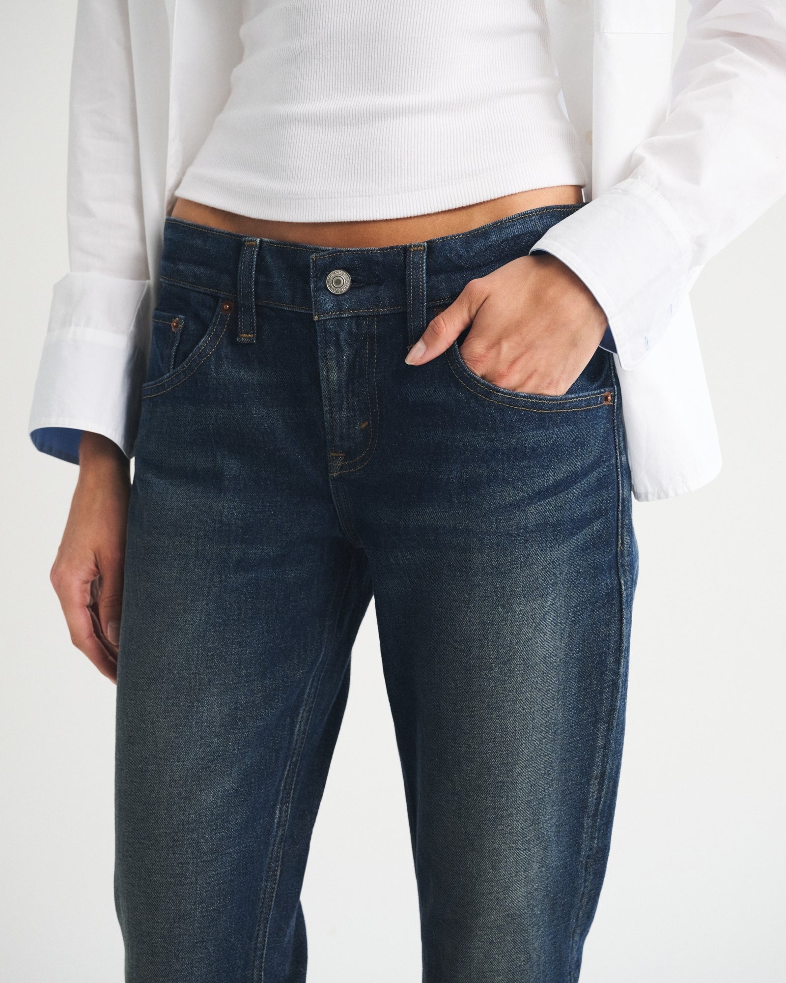 Abercrombie Low Rise Kick Flare Jean