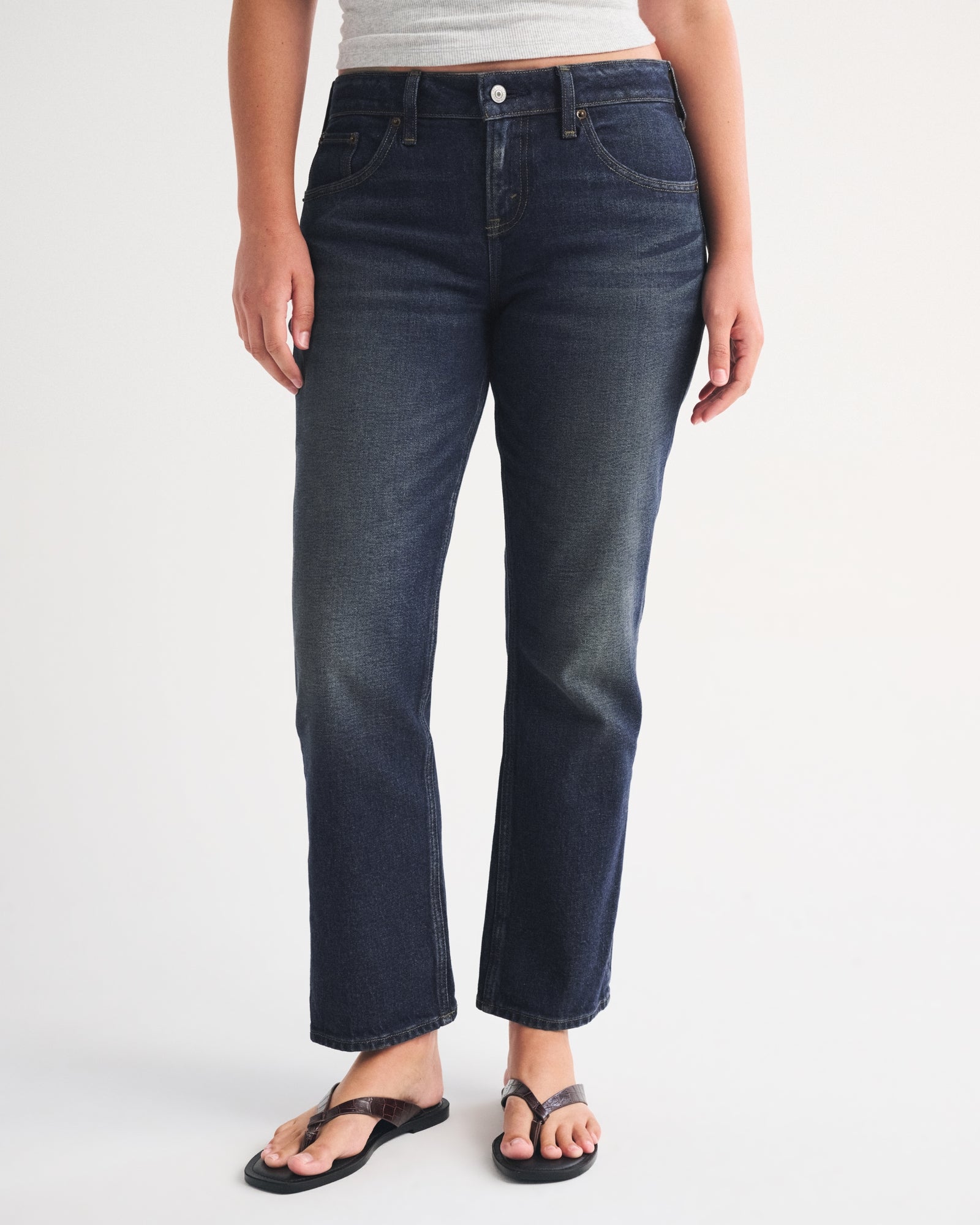 Abercrombie Curve Love Low Rise Kick Flare Jean