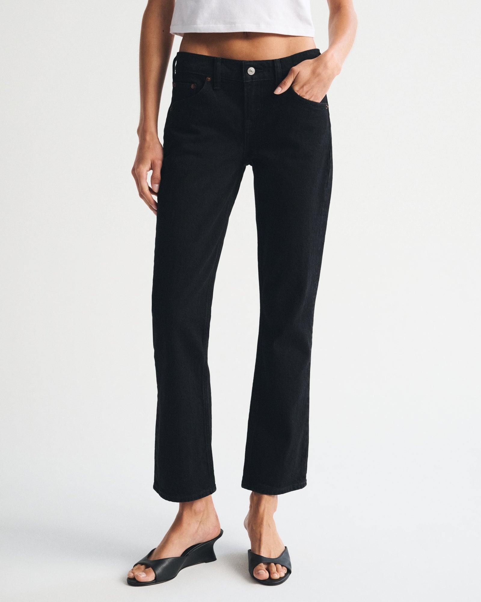 Abercrombie Low Rise Kick Flare Jean