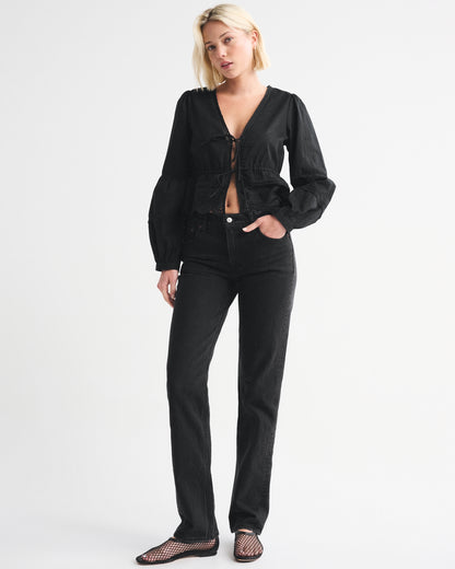Abercrombie Mid Rise 90s Straight Jean