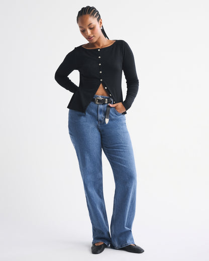 Abercrombie Curve Love High Rise 90s Relaxed Jean