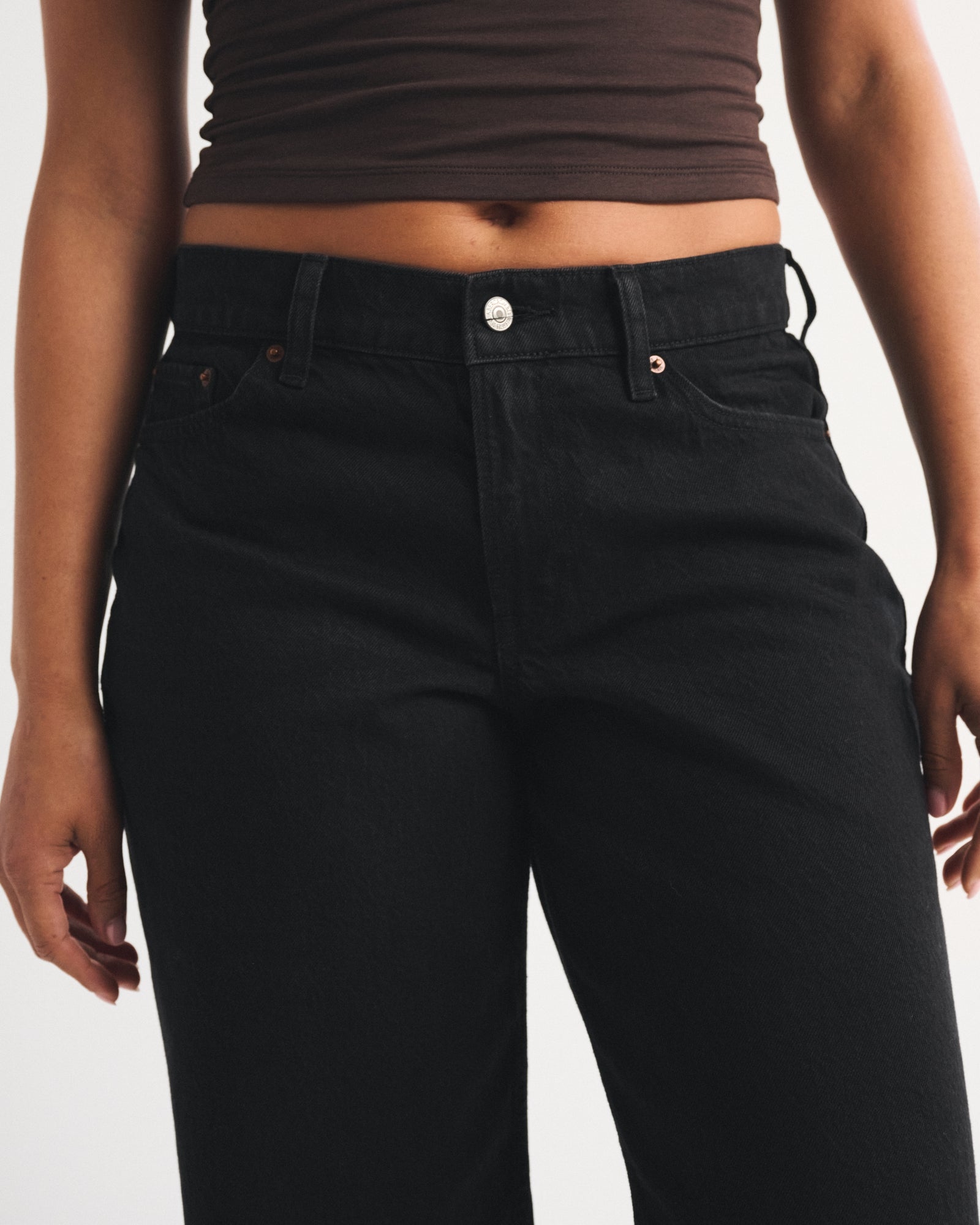 Abercrombie Curve Love Low Rise Ultra Loose Cuffed Hem Jean