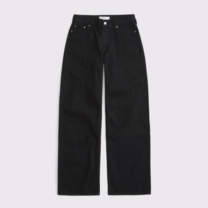 Abercrombie Low Rise Ultra Loose Cuffed Hem Jean