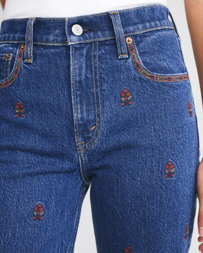 Abercrombie High Rise 90s Relaxed Studded Jean