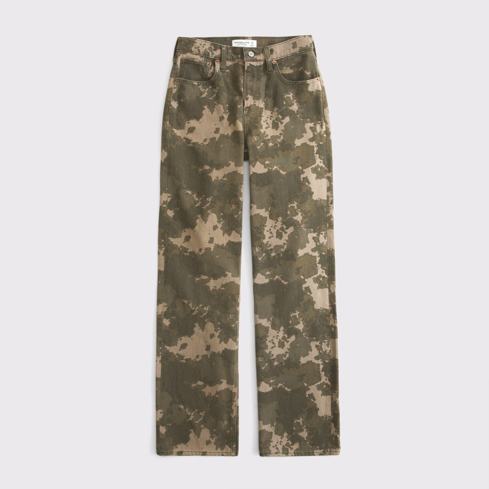 Abercrombie Curve Love High Rise 90s Relaxed Bandana Print  Jean